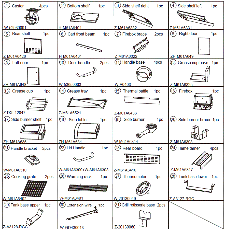 Royal-Gourmet-MG4001-Mirage-4-Burner-Gas-Grill-with-Side-Burner-fig-2