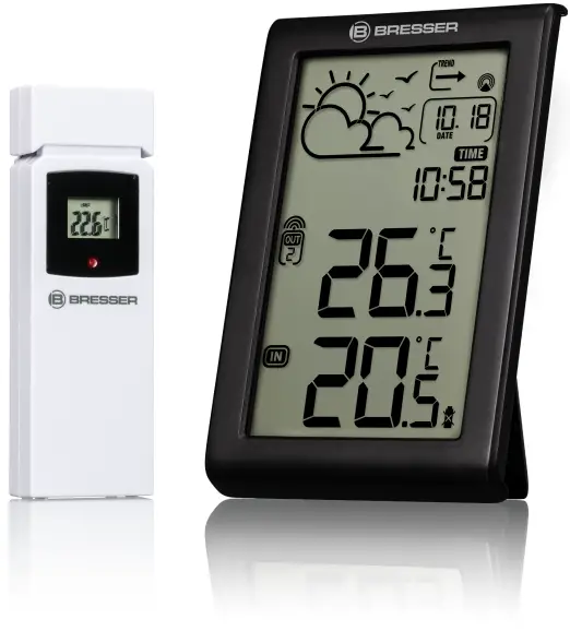 BRESSER MeteoTemp W DCF RC Weather Station 