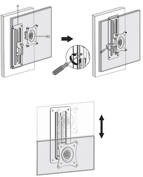 V I V O-MOUNT-VWKB1-Single-Monitor-Wall-Mount-Keyboard-Tray-Wall-Mount-fig-7