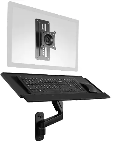 V I V O-MOUNT-VWKB1-Single-Monitor-Wall-Mount-Keyboard-Tray-Wall-Mount-product
