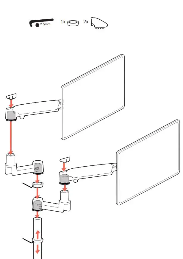 ergotron-98-353-921-LX-Dual-Stacking-Arm-Tall-Pole-FIG-6