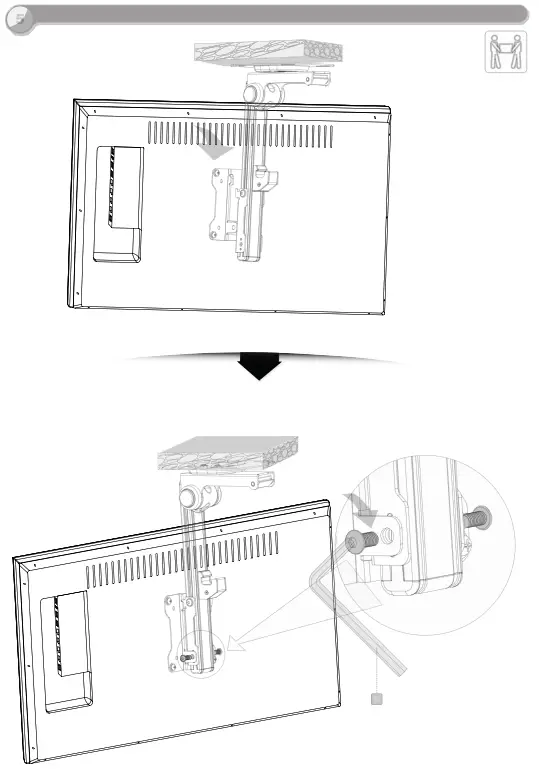RICOO D0111 TV Ceiling Mount LED LCD - Fig9