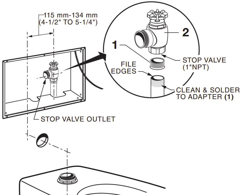 INSTALL SWEAT ADAPTER