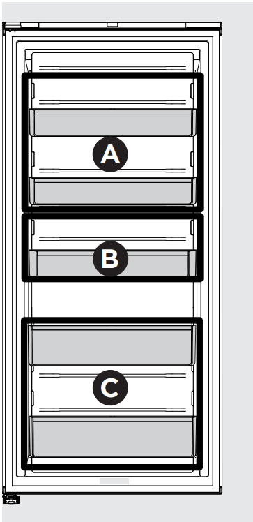 FRIGIDAIRE FPRU19F8WSS Column Refrigerator - Door Bins