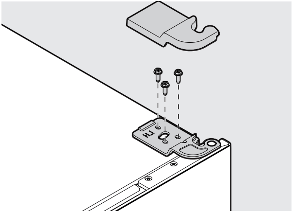 FRIGIDAIRE FPRU19F8WSS Column Refrigerator - Door removal