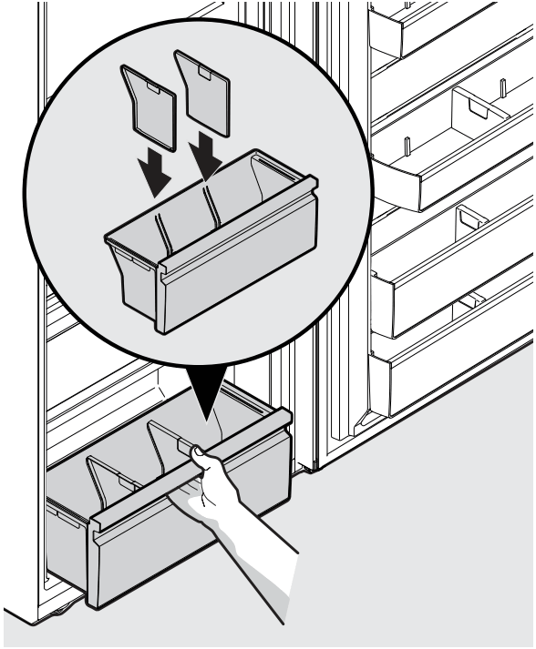 FRIGIDAIRE FPRU19F8WSS Column Refrigerator - Lower Drawer