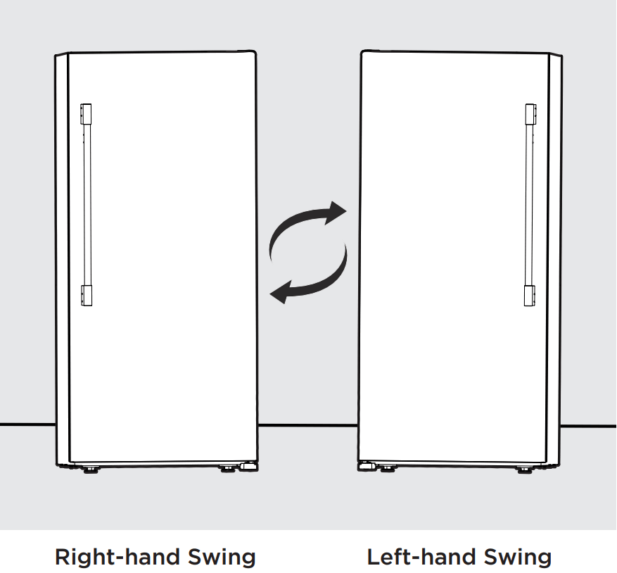 FRIGIDAIRE FPRU19F8WSS Column Refrigerator - Swing Reversal