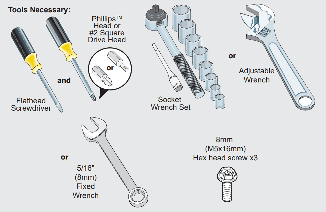 FRIGIDAIRE FPRU19F8WSS Column Refrigerator - Tools Necessary