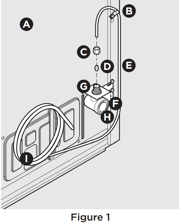 FRIGIDAIRE FPRU19F8WSS Column Refrigerator - WATER SUPPLY