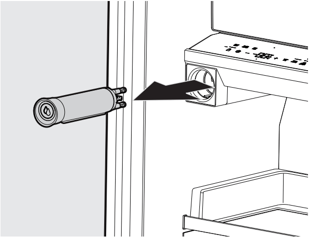 FRIGIDAIRE FPRU19F8WSS Column Refrigerator - Water Filter