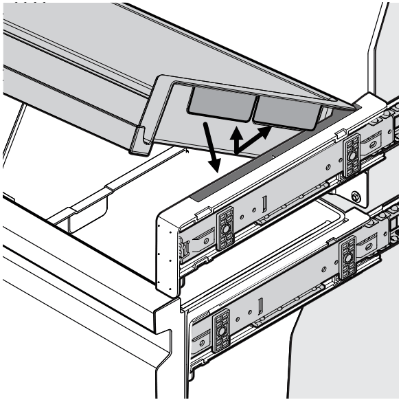 FRIGIDAIRE FPRU19F8WSS Column Refrigerator - remove the slide