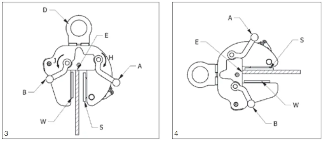 How to operate the clamp
