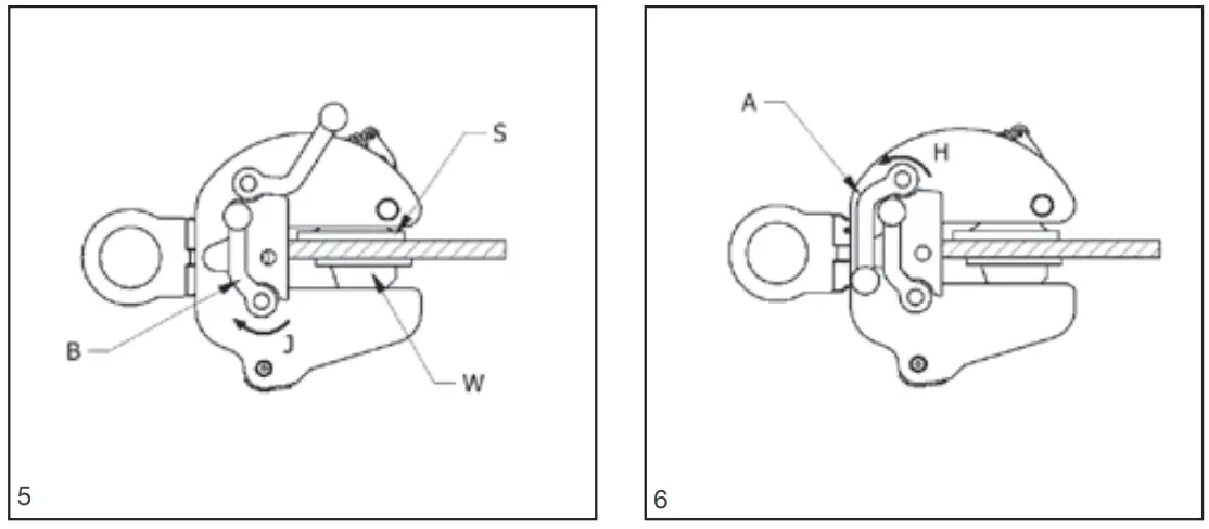 How to operate the clamp