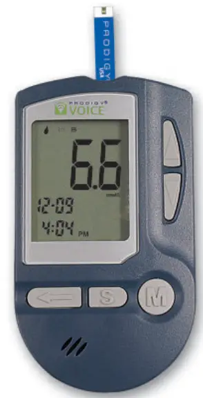 PRODIGY VOICE Blood Glucose Monitoring System - Hear Results