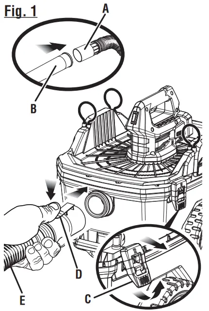 RYOBI P770 Wet or Dry Shop Vacuum Cleaner - ACCESSORIES 1