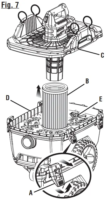 RYOBI P770 Wet or Dry Shop Vacuum Cleaner - ACCESSORIES 7