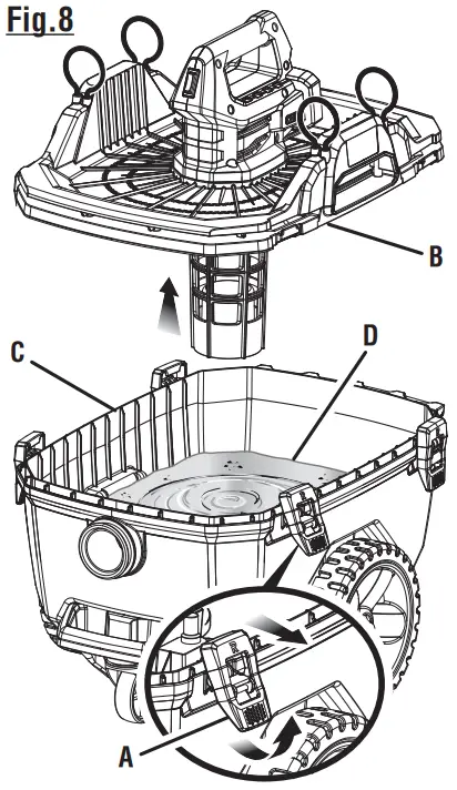RYOBI P770 Wet or Dry Shop Vacuum Cleaner - ACCESSORIES 8