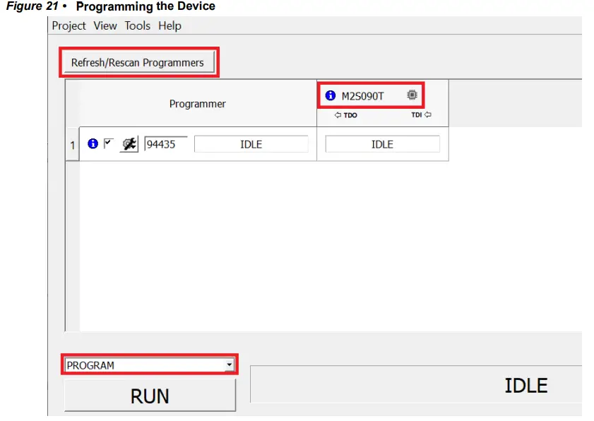 Microsemi DG0611 Implementing JESD204B Interface Using SmartFusion2 - Programming