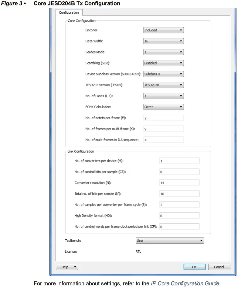 Microsemi DG0611 Implementing JESD204B Interface Using SmartFusion2 - Tx Configuration