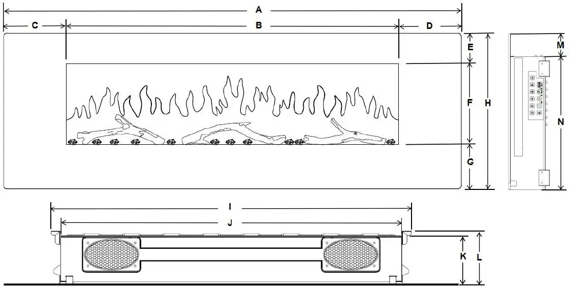 MONDAWE-ZHX-42-030-Wall-Mount-Electric-Fireplace-FIG-1
