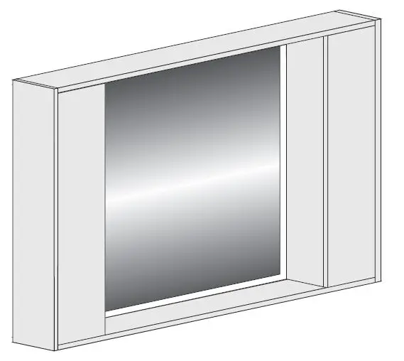 Lyfco 206-6-65 Illuminated Mirror With Side Cabinets Installation Guide Lyfco 206-6-65 Illuminated Mirror With Side Cabinets Installation Guide