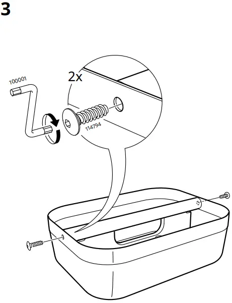 IKEA 100001 RISATORP Basket with CompartmentsFIG3