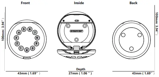 Omuark SOLO Series LockBox Smart Digital Key Safe Lock Box-FIG2