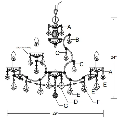 CRYSTORMA-4456-GA-CL-SAQ-12-Light-Chandelier-fig-1