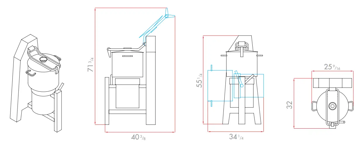 robot coupe Blixer 60 Three Phase Floor Standing Unit - ELECTRICAL DATA
