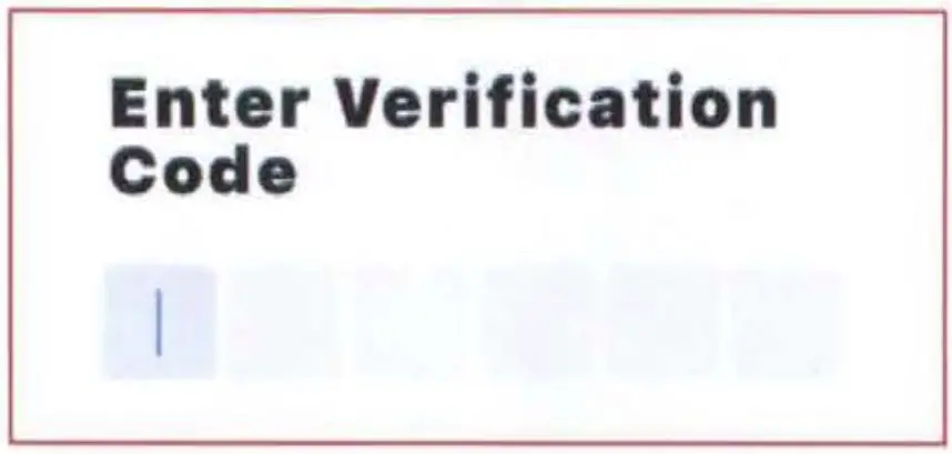 Enter Verification Code