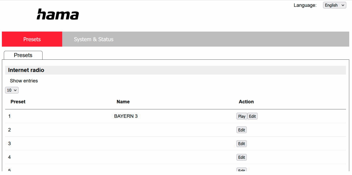 hama DIR3030BT Digital Radio - own stations 3