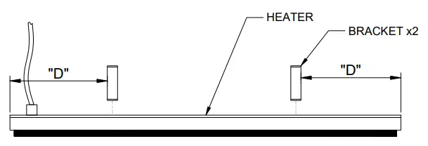 HEATSTRIP THH3200AR Flush Mount Enclosure - STEP 1