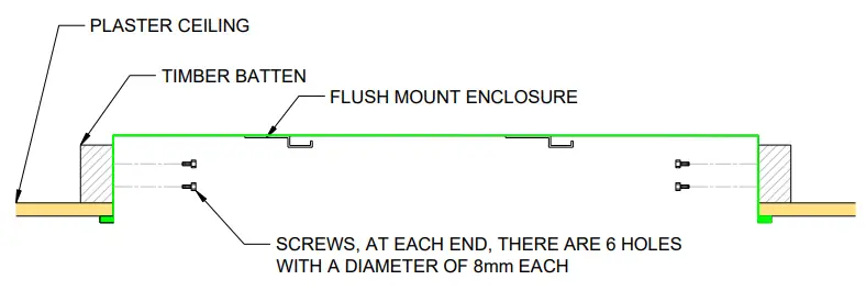 HEATSTRIP THH3200AR Flush Mount Enclosure - STEP 2