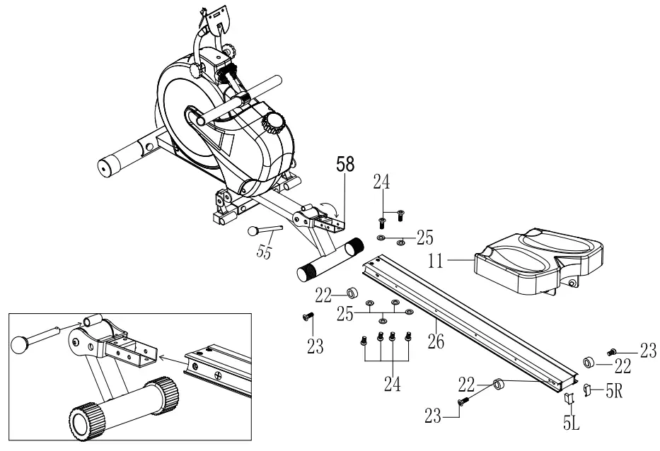 MARCY RM413 Motion Rower - Secure using