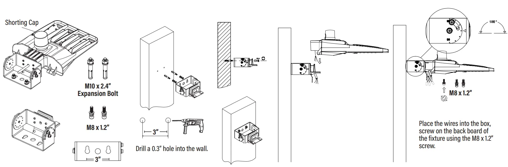 SUNCO LIGHTING WP-80W-5K-1PK LED Stealth Fixtures - parts 2