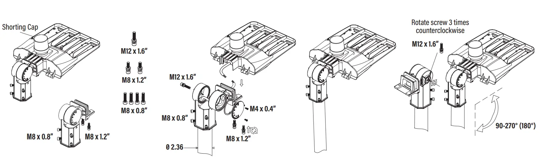 SUNCO LIGHTING WP-80W-5K-1PK LED Stealth Fixtures - parts 3