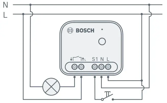 BOSCH Smart Relay App - Relay connection diagram