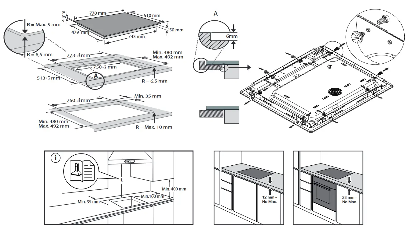 FRANKE FSM 804 I B BK Smart Induction Hob - INSTALLATION