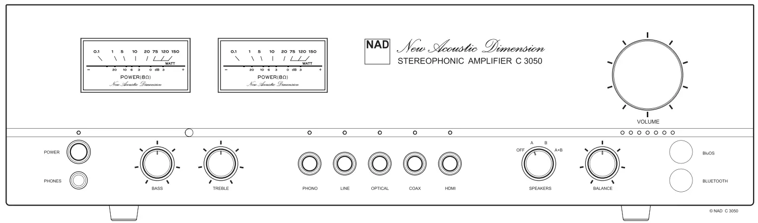 NAD C 3050 Stereophonic Amplifier
