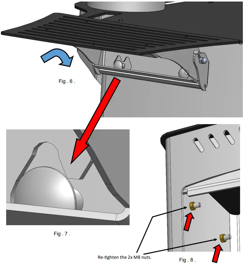 ARADA BK 772 Garden Heater - opposite extending shelf
