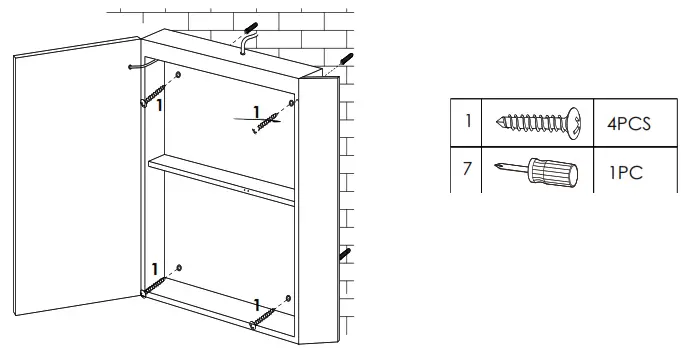 JimsMaison JMASMC06-3026X LED Mirror Cabinet - cabinet1