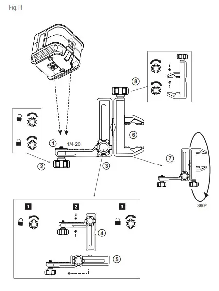 STANLEY STHT77502-1 Self-Leveling 360 Cross-Line Laser - fig 7