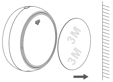 IMOU IOT ZTM1 EU Wireless Temperature and Humidity Detector - Position