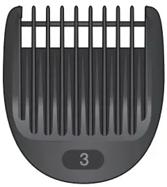 Sliding beard comb