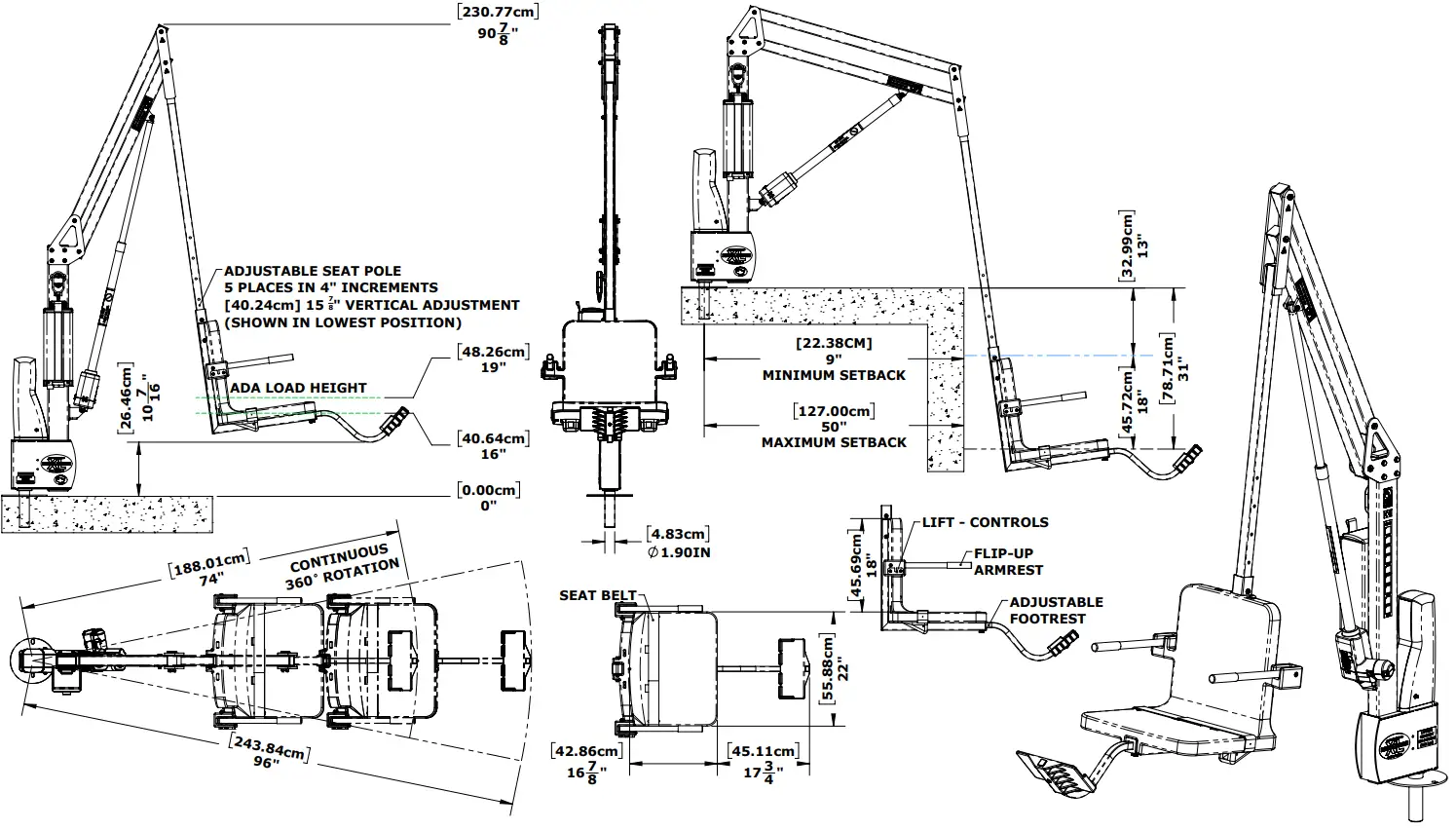 Aqua Creek Products F REVXL T Revolution XL Pool Lift - Assembly