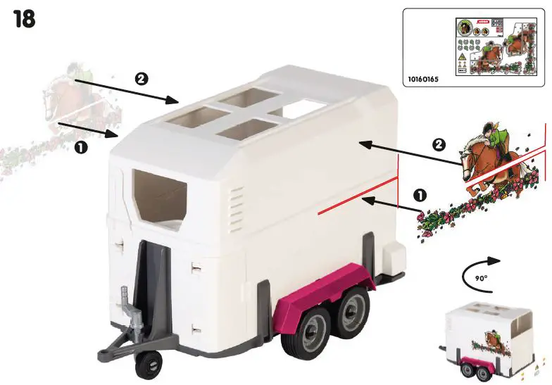 schleich -42346-Pick-Up-with-Horse-Box-20