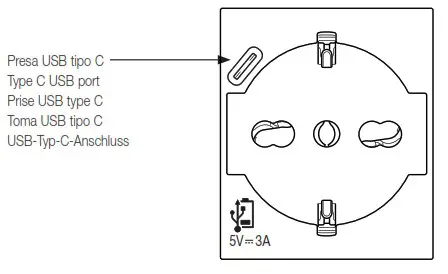 VIMAR LINEA 30210.USBx Universal Italian Tandard P40 Socket Outlet - VIMAR LINEA 30210.USBx Universal Italian Tandard P40 Socket Outlet 1