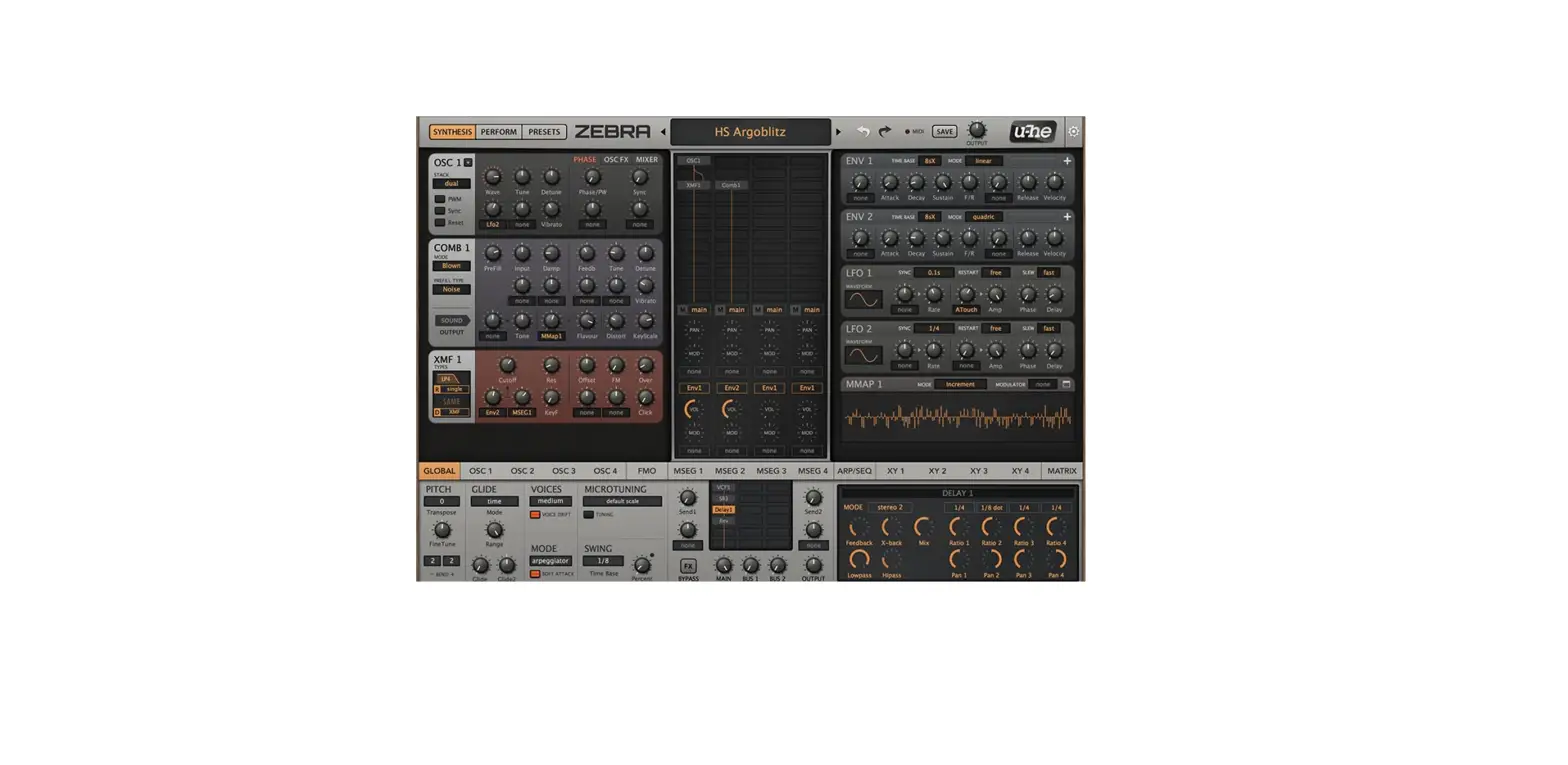 U-he Zebra2 Workhorse Synthesizer User Manual