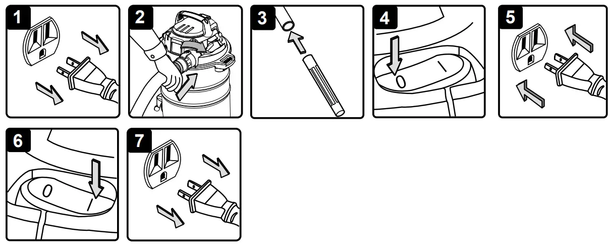 Vacmaster VOC507S Dry and Wet Vacuum Cleaner - BLOWER OPERATION