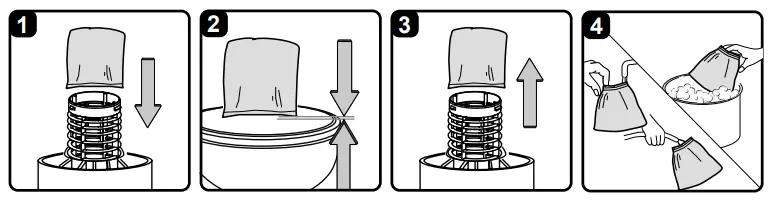 Vacmaster VOC507S Dry and Wet Vacuum Cleaner - CLOTH FILTER